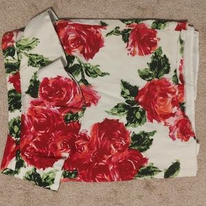 Floral mini pencil skirt